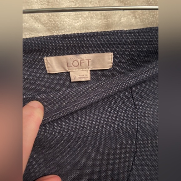 LOFT Faux Wrap Pencil Skirt with Pocket Detail - Picture 5 of 7